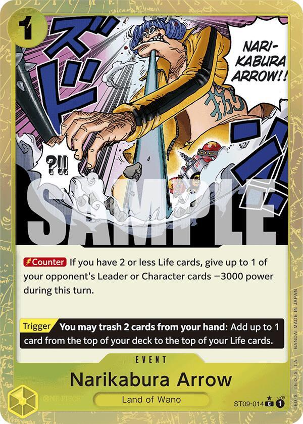 Narikabura Arrow Textured Foil ST09-014 – Premium Booster - The Best | One Piece TCG