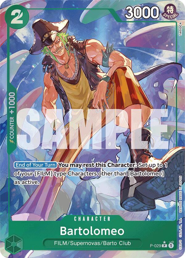 Bartolomeo (Full Art) P-029 – Premium Booster - The Best | One Piece TCG