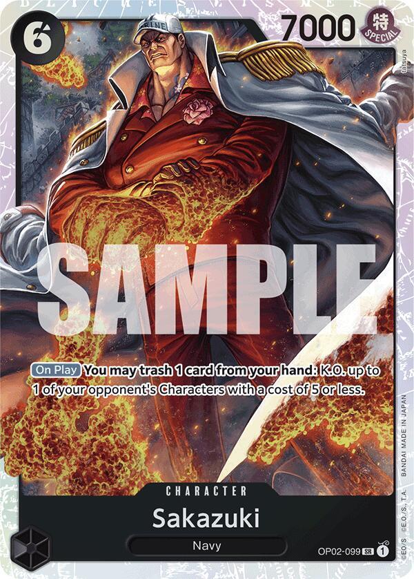 Sakazuki Reprint OP02-099 – Premium Booster - The Best | One Piece TCG