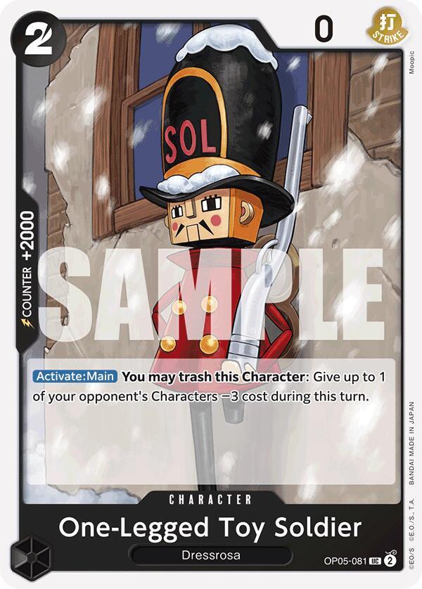 One-Legged Toy Soldier Reprint OP05-081 – Premium Booster - The Best | One Piece TCG