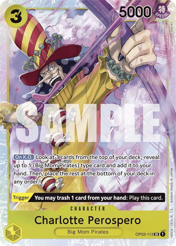 Charlotte Perospero Reprint OP03-113 – Premium Booster - The Best | One Piece TCG