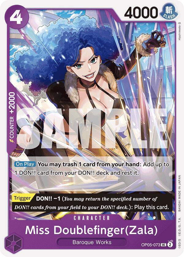 Miss Doublefinger(Zala) Reprint OP05-073 – Premium Booster - The Best | One Piece TCG