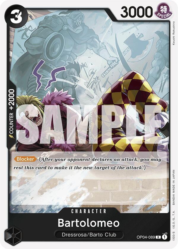 Bartolomeo Reprint OP04-089 – Premium Booster - The Best | One Piece TCG