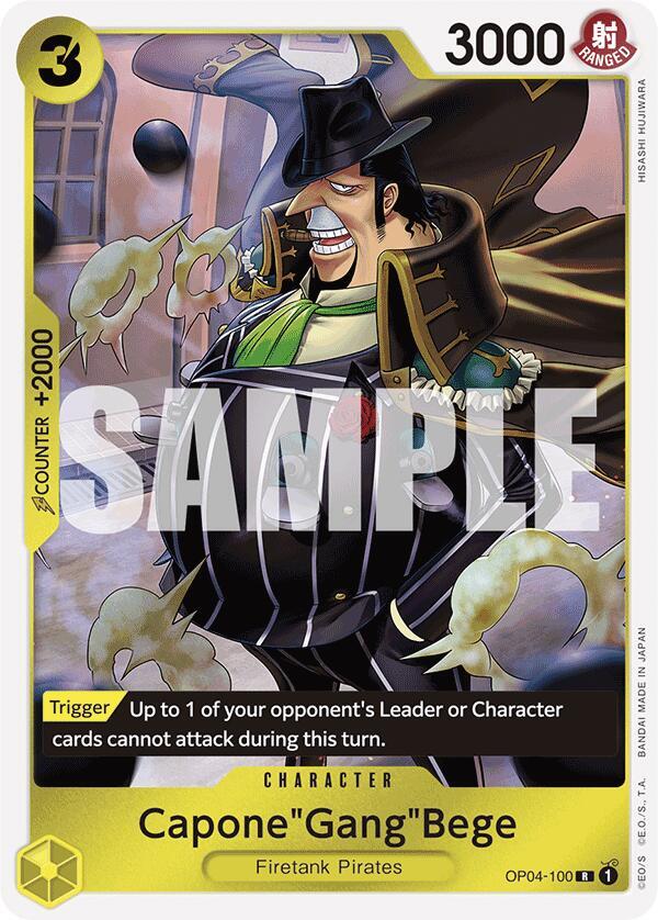 Capone"Gang"Bege Reprint OP04-100 – Premium Booster - The Best | One Piece TCG