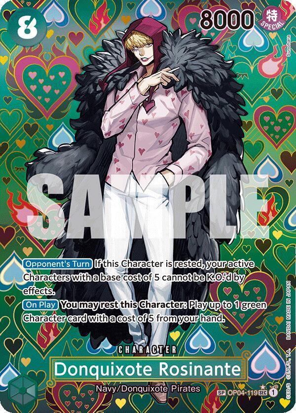Donquixote Rosinante SP OP04-119 – Emperors in the New World | One Piece TCG