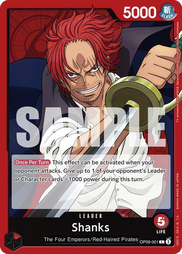 Shanks OP09-001 – Emperors in the New World | One Piece TCG