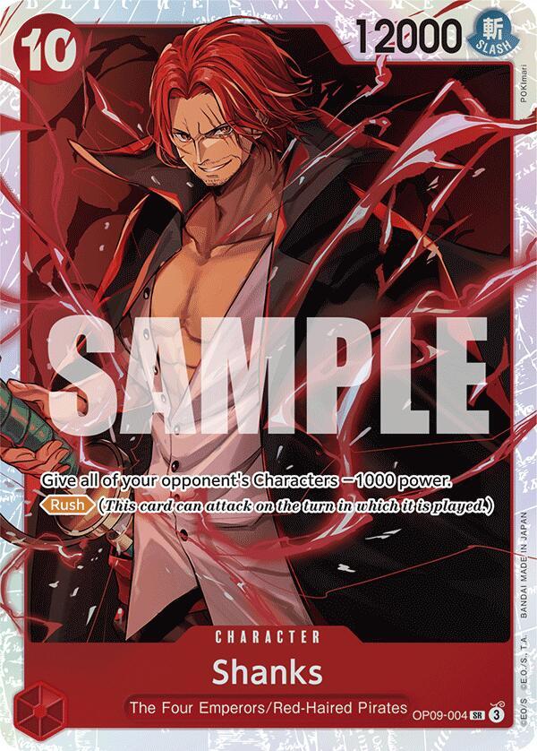 Shanks OP09-004 – Emperors in the New World | One Piece TCG
