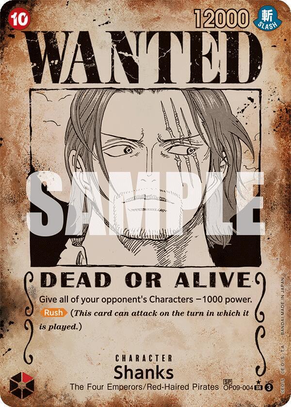 Shanks Wanted Poster OP09-004 – Emperors in the New World | One Piece TCG