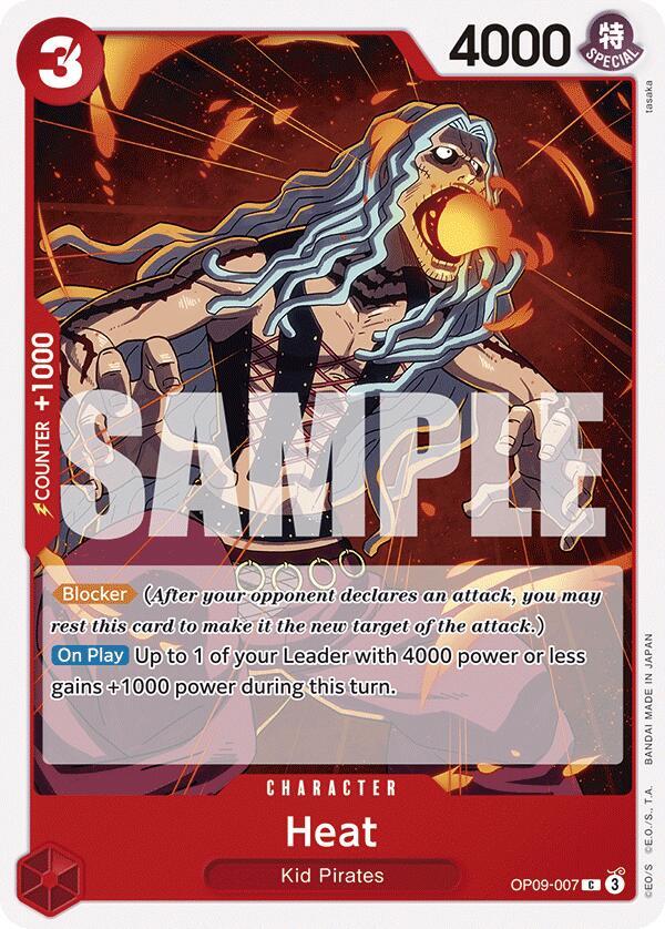 Heat OP09-007 – Emperors in the New World | One Piece TCG