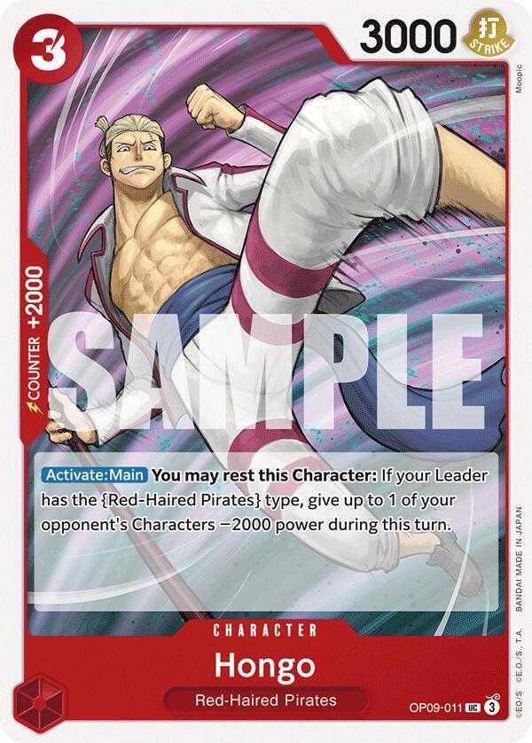 Hongo OP09-011 – Emperors in the New World | One Piece TCG