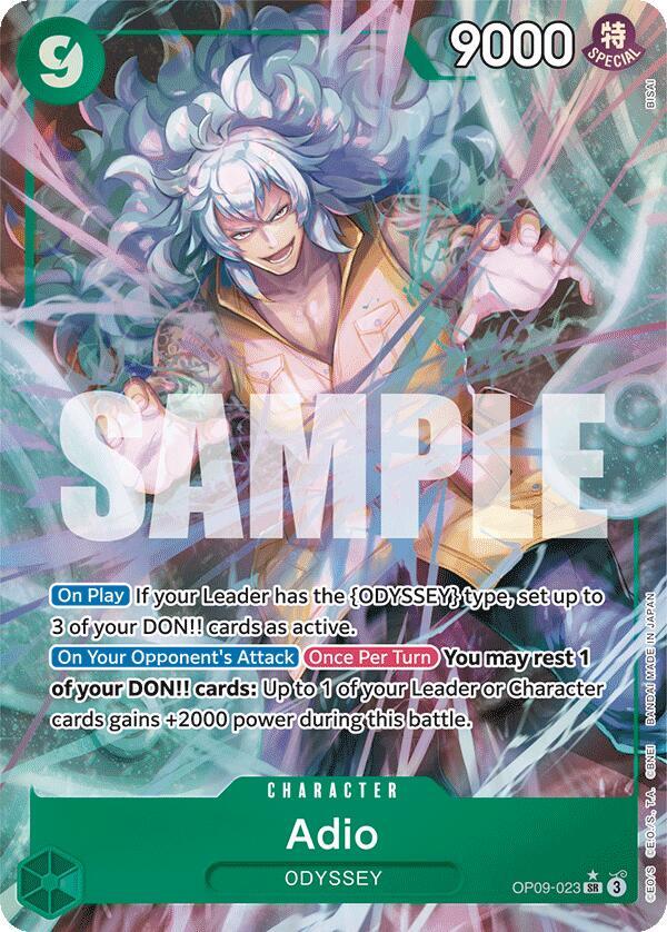 Adio Alternate Art OP09-023 – Emperors in the New World | One Piece TCG