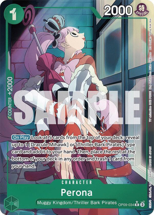 Perona Alternate Art OP09-034 – Emperors in the New World | One Piece TCG