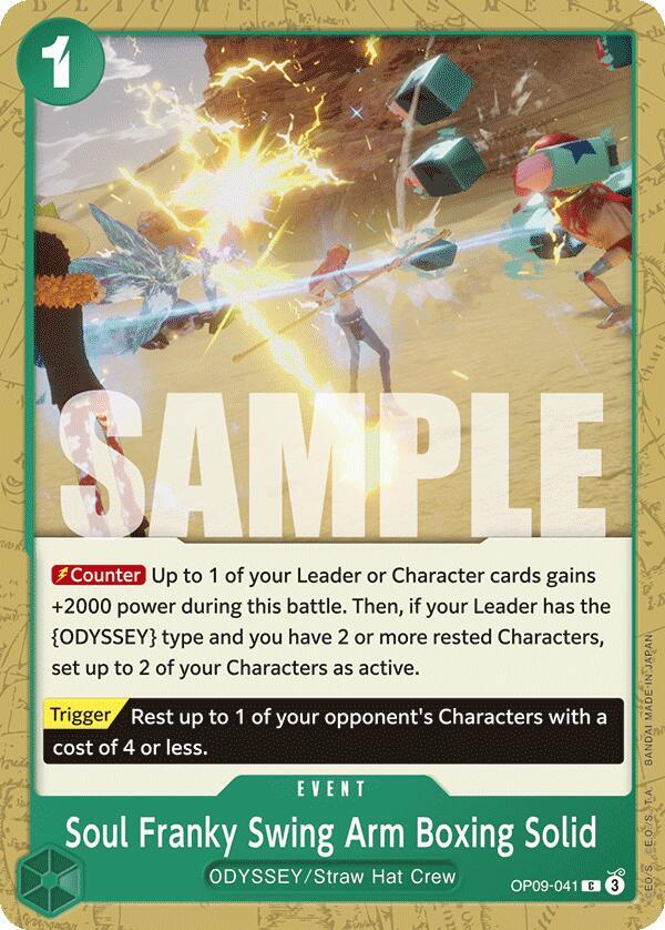 Soul Franky Swing Arm Boxing Solid OP09-041 – Emperors in the New World | One Piece TCG