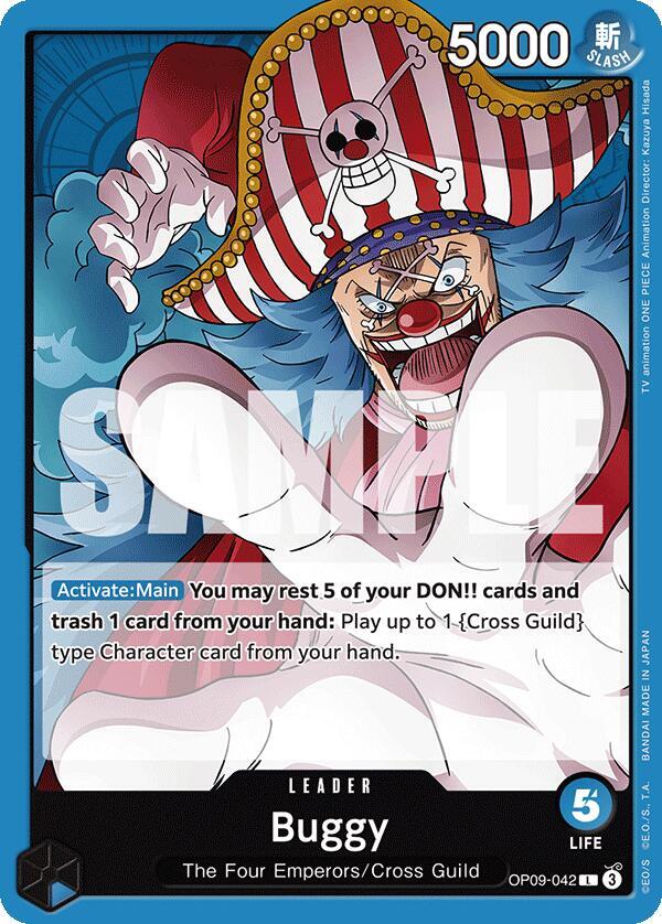 Buggy OP09-042 – Emperors in the New World | One Piece TCG