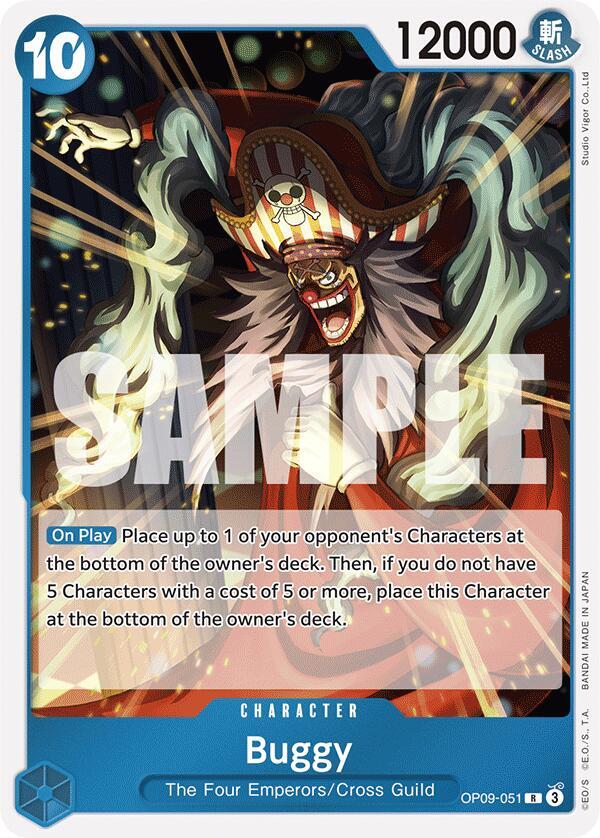 Buggy OP09-051 – Emperors in the New World | One Piece TCG