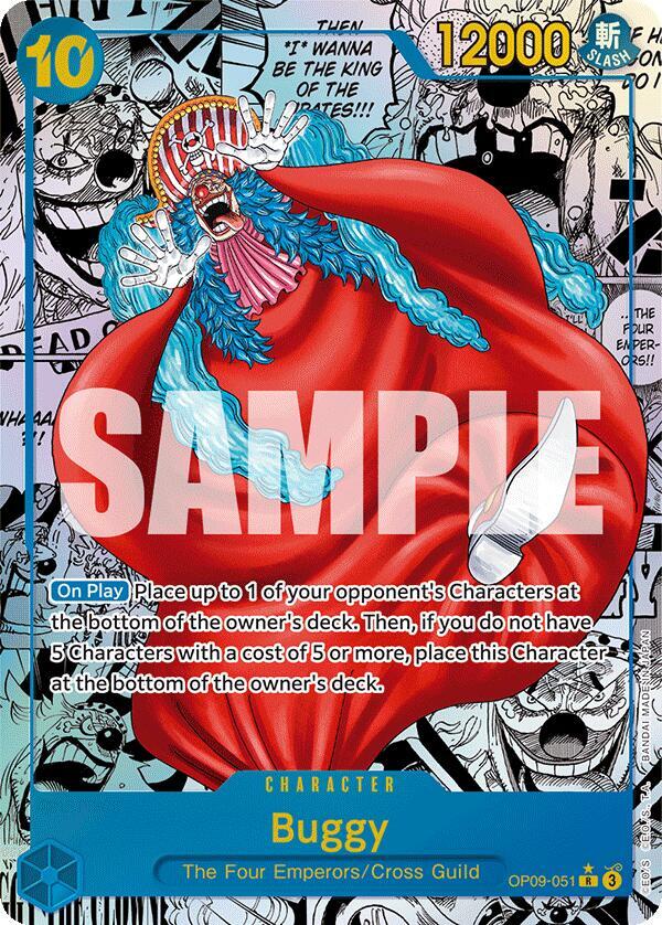 Buggy Manga Rare OP09-051 – Emperors in the New World | One Piece TCG