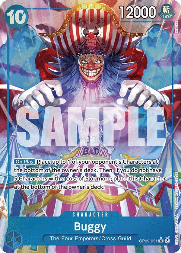 Buggy Alternate Art OP09-051 – Emperors in the New World | One Piece TCG