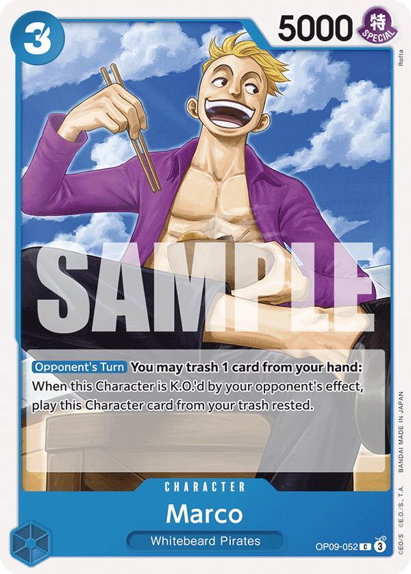 Marco OP09-052 – Emperors in the New World | One Piece TCG