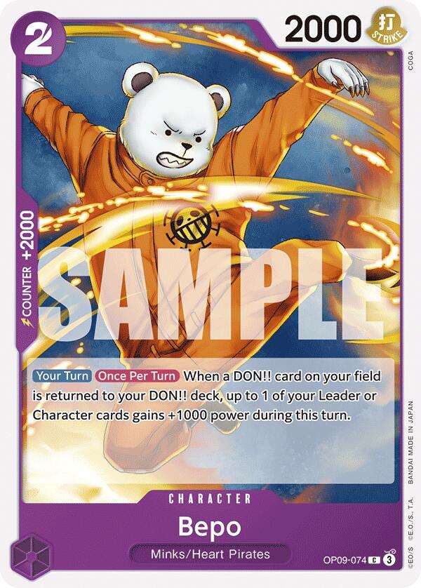 Bepo OP09-074 – Emperors in the New World | One Piece TCG