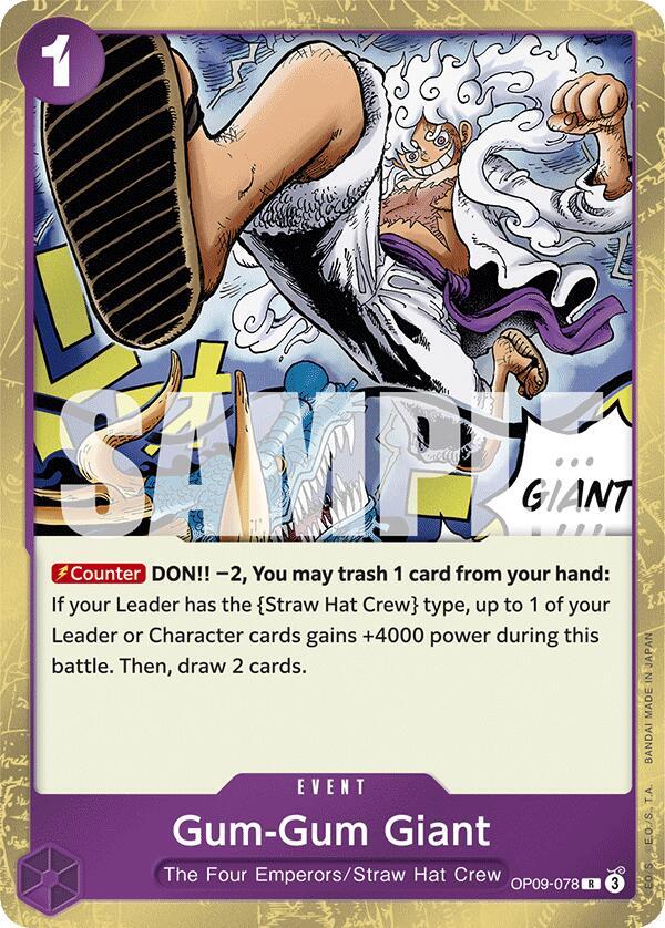 Gum-Gum Giant OP09-078 – Emperors in the New World | One Piece TCG