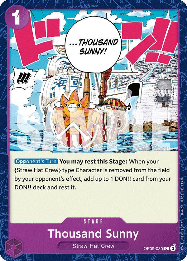 Thousand Sunny OP09-080 – Emperors in the New World | One Piece TCG