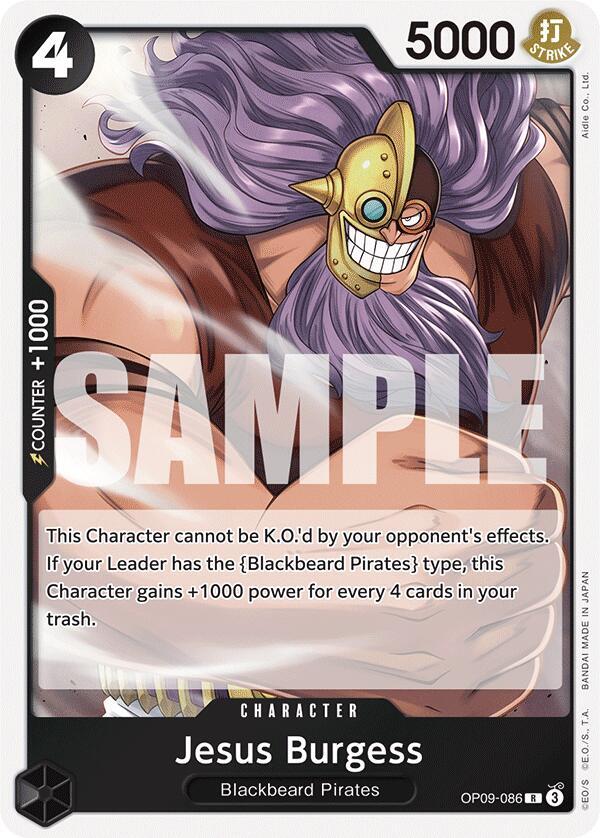 Jesus Burgess OP09-086 – Emperors in the New World | One Piece TCG