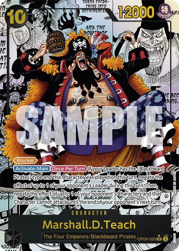 Marshall.D.Teach Manga Rare OP09-093 – Emperors in the New World | One Piece TCG