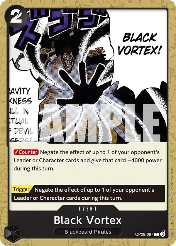 Black Vortex OP09-097 – Emperors in the New World | One Piece TCG