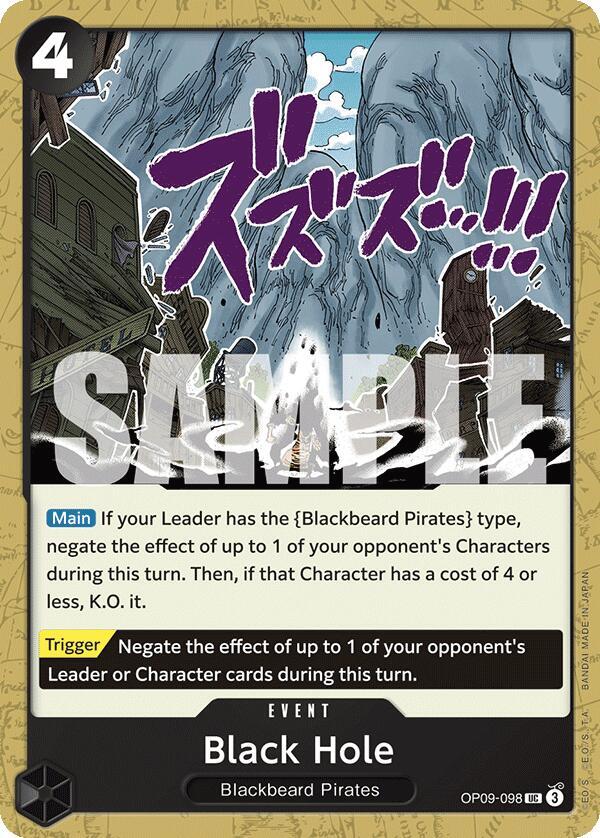 Black Hole OP09-098 – Emperors in the New World | One Piece TCG