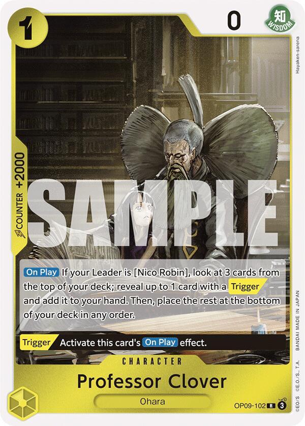 Professor Clover OP09-102 – Emperors in the New World | One Piece TCG
