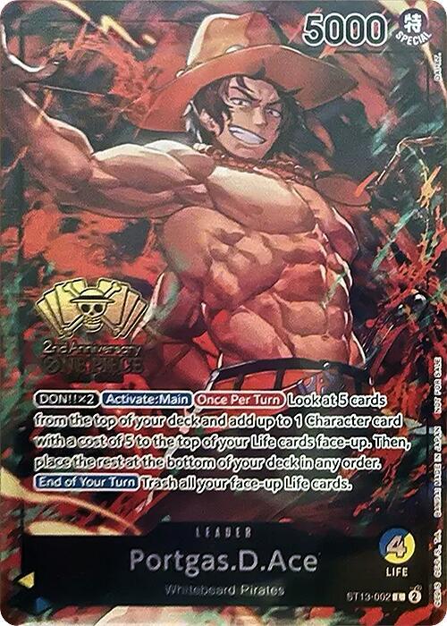 Portgas.D.Ace 2nd Anniversary Tournament ST13-002 | One Piece TCG