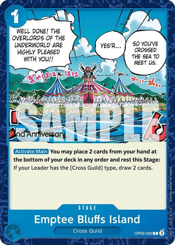 Emptee Bluffs Island OP09-060 – 2nd Anniversary Tournament Cards | One Piece TCG