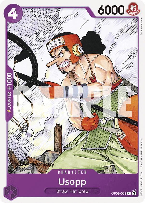 Usopp OP09-063 – 2nd Anniversary Tournament Cards | One Piece TCG