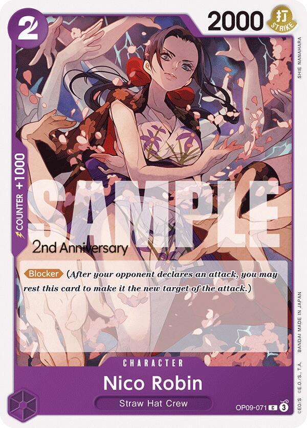 Nico Robin OP09-071 – 2nd Anniversary Tournament Cards | One Piece TCG