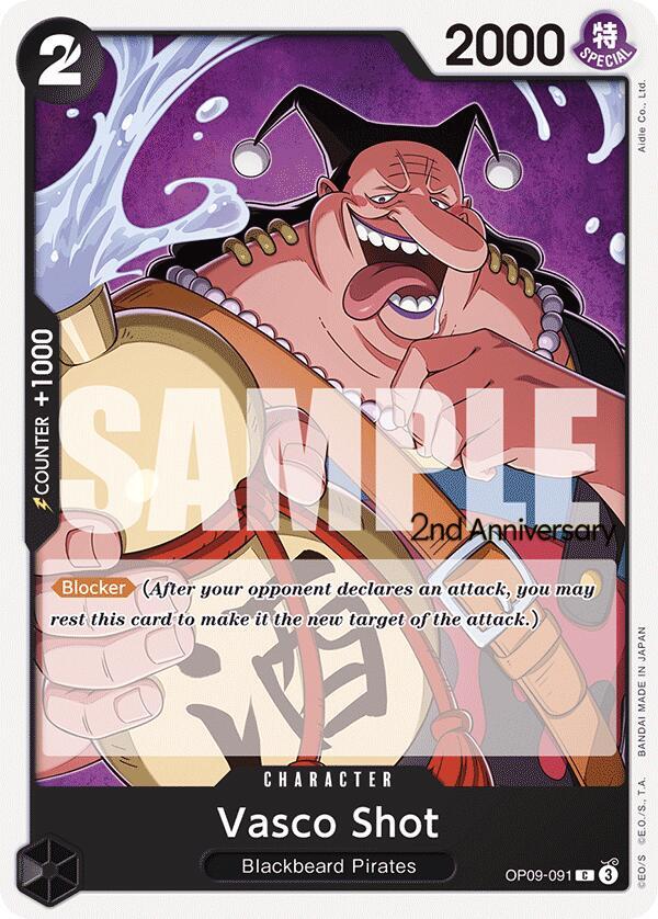 Vasco Shot OP09-091 – 2nd Anniversary Tournament Cards | One Piece TCG