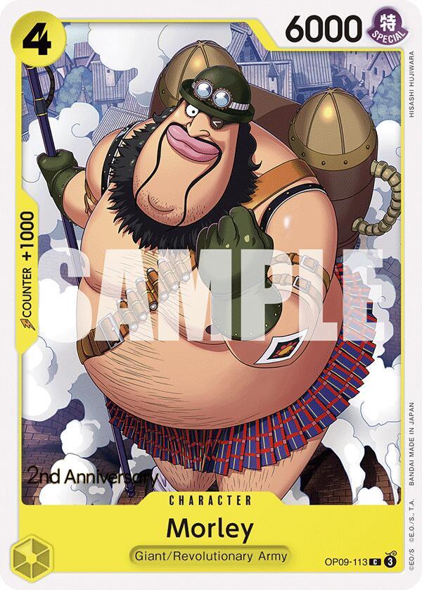 Morley OP09-113 – 2nd Anniversary Tournament Cards | One Piece TCG