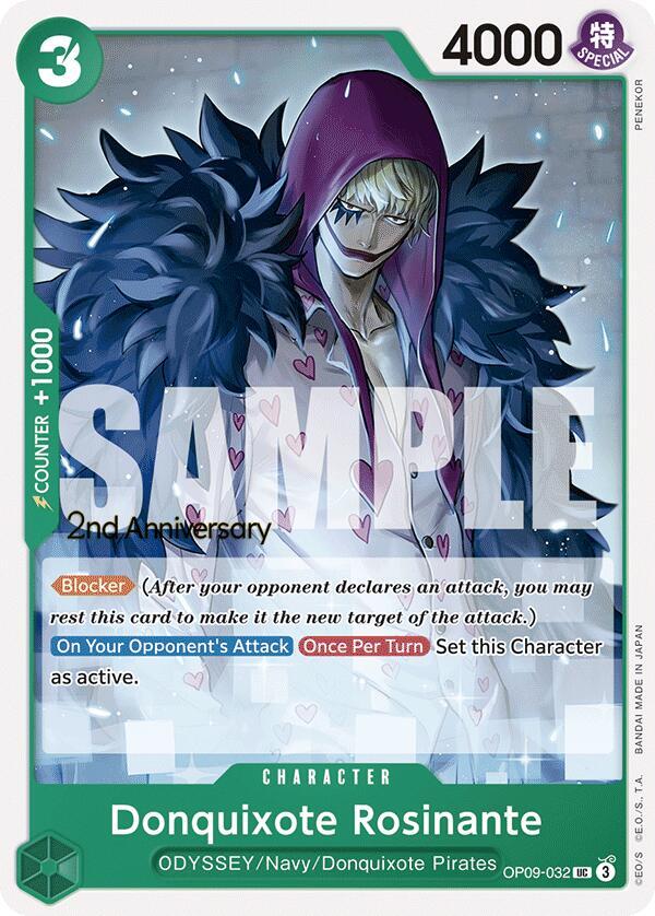 Donquixote Rosinante OP09-032 – 2nd Anniversary Tournament Cards | One Piece TCG