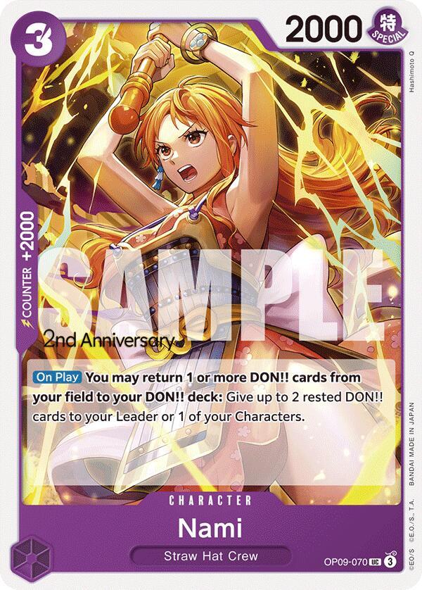 Nami OP09-070 – 2nd Anniversary Tournament Cards | One Piece TCG