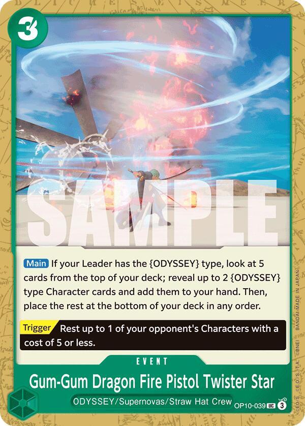 Gum-Gum Dragon Fire Pistol Twister Star OP10-039 – Royal Blood | One Piece TCG