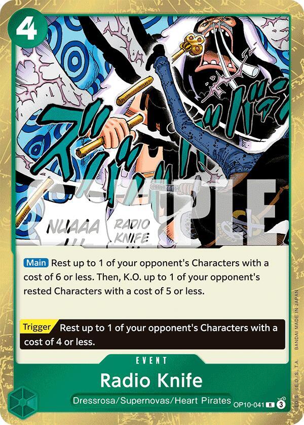 Radio Knife OP10-041 – Royal Blood | One Piece TCG
