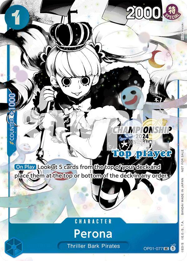 Perona Championship 2024 Top Player Pack Vol. 2 OP01-077 | One Piece TCG