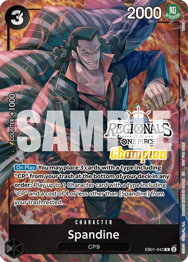 Spandine Online Regional Champion Card Set 2025 Vol.1 EB01-043 | One Piece TCG