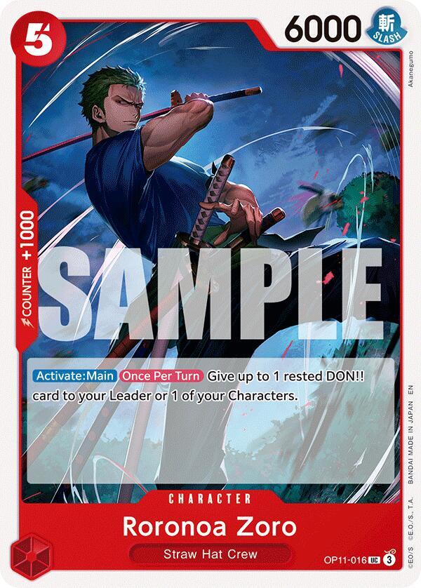 Roronoa Zoro OP11-016 – A Fist of Divine Speed | One Piece TCG