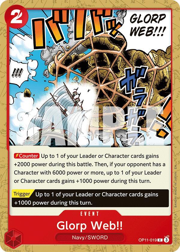 Glorp Web!! OP11-019 – A Fist of Divine Speed | One Piece TCG