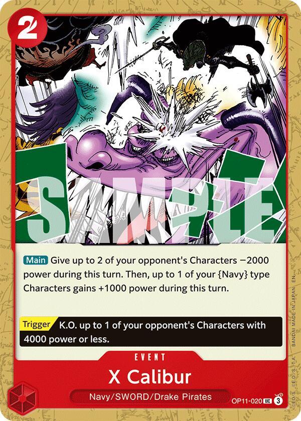X Calibur OP11-020 – A Fist of Divine Speed | One Piece TCG