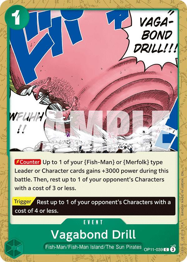 Vagabond Drill OP11-039 – A Fist of Divine Speed | One Piece TCG