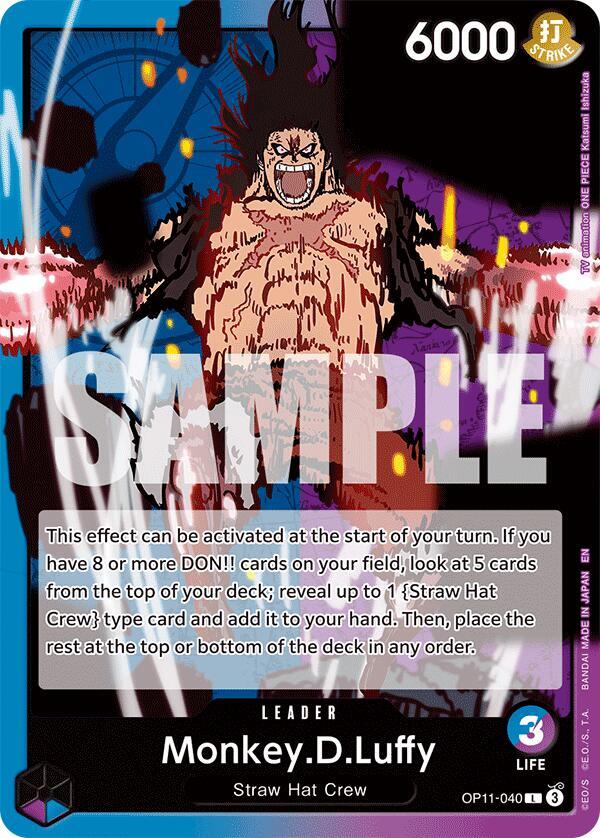 Monkey.D.Luffy OP11-040 – A Fist of Divine Speed | One Piece TCG