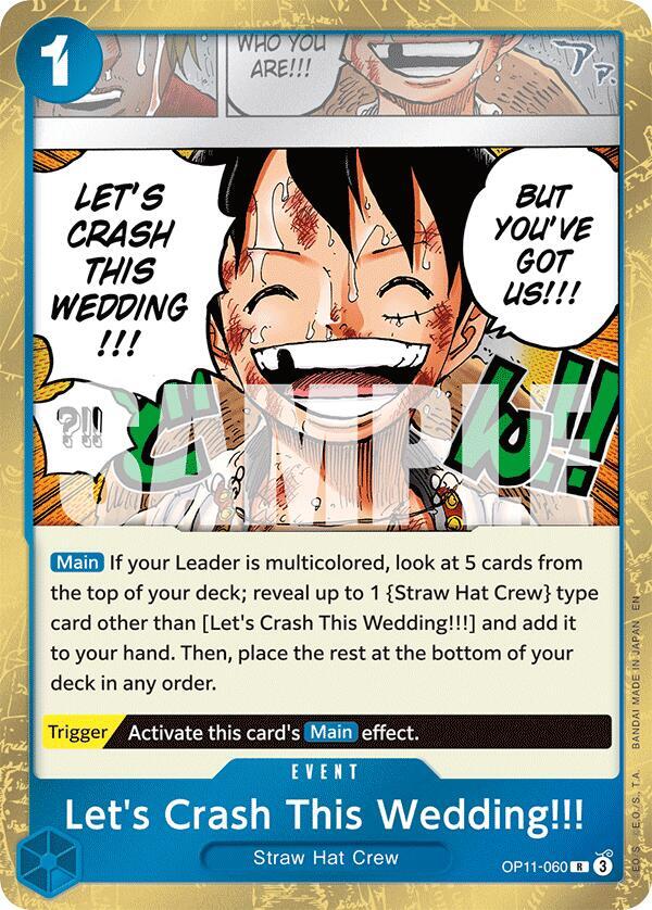 Let's Crash This Wedding!!! OP11-060 – A Fist of Divine Speed | One Piece TCG