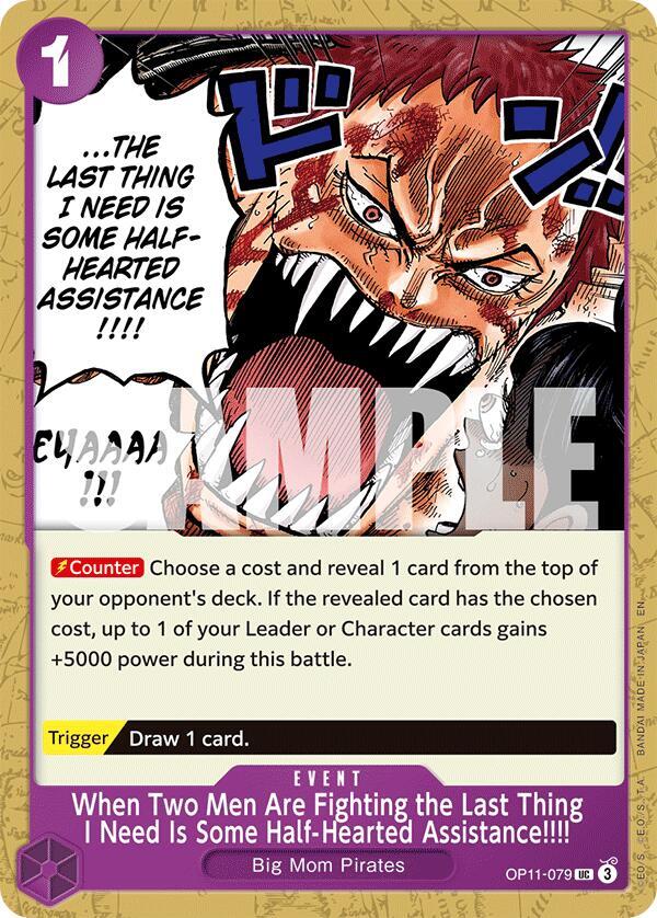 When Two Men Are Fighting the Last Thing I Need Is Some Half-Hearted Assistance!!!! OP11-079 – A Fist of Divine Speed | One Piece TCG