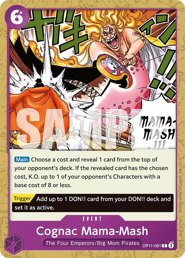 Cognac Mama-Mash OP11-081 – A Fist of Divine Speed | One Piece TCG